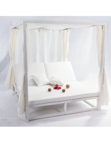 Cama balinesa exterior Blanca AGMALIBU