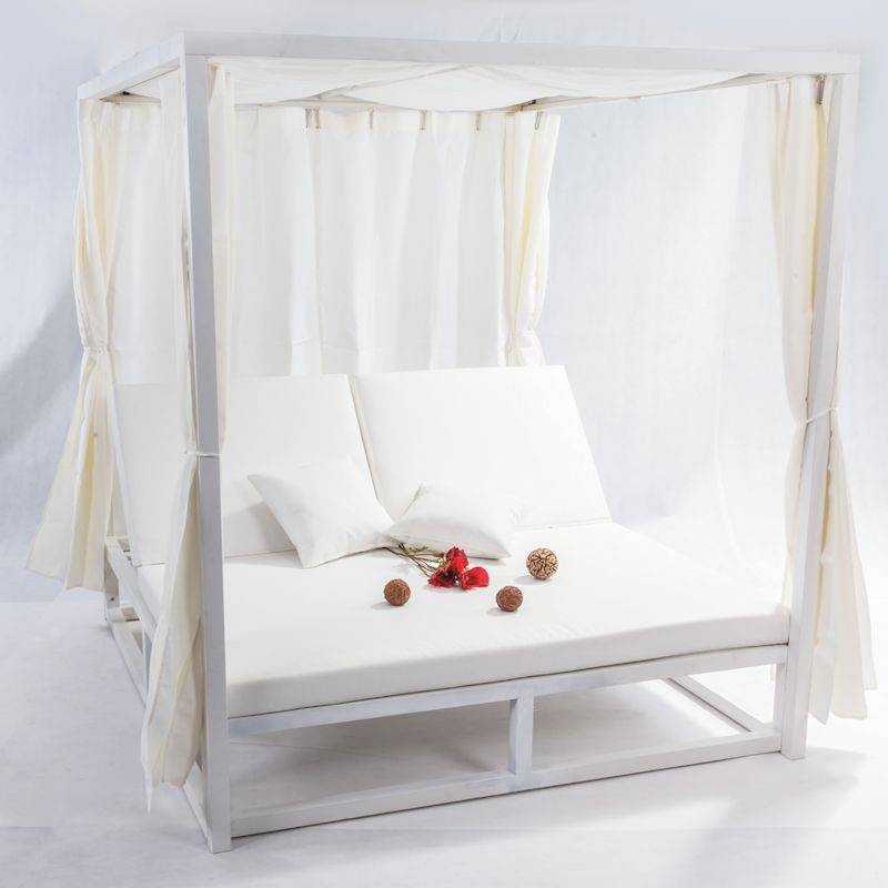 Cama balinesa exterior Blanca AGMALIBU