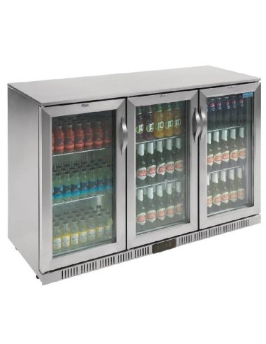 Neveras pequeñas para bebidas 3 Puertas Plateada NIGL009 