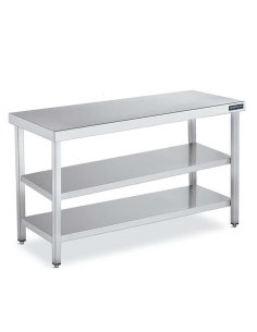 Mesa inox Doble Estante Fondo 70 DIFC270060