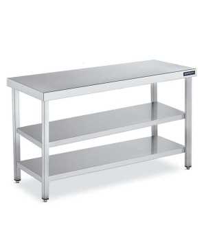 Mesa inox Doble Estante Fondo 70 DIFC270060