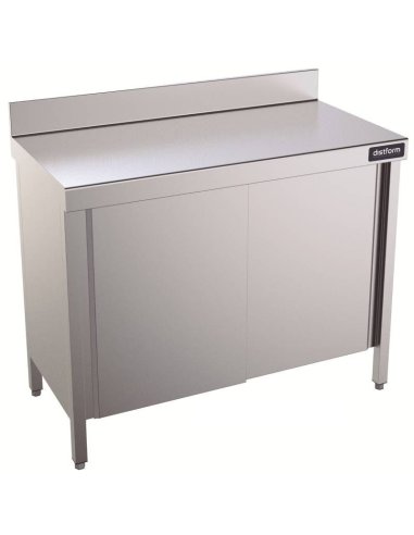 Mesa inox Mural puerta Batible 800x800mm DIFMP80080 