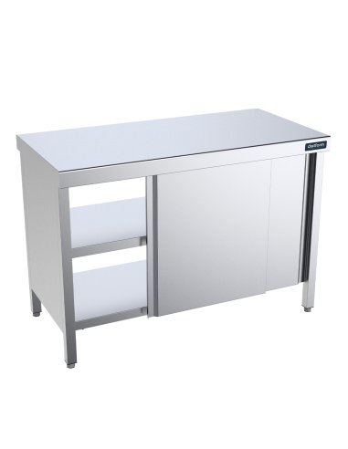 Mesa inox Fondo 700 Pasante DIFCPP7100 