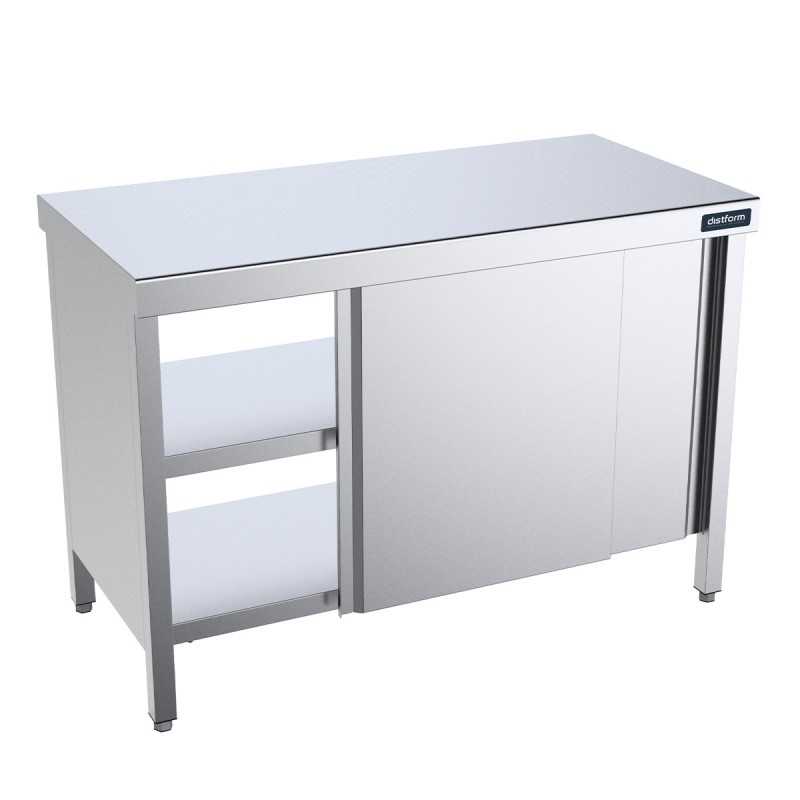 Mesa inox Fondo 700 Pasante DIFCPP7100 