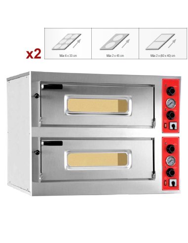 Horno de pizza de 2 cámaras RMENTRY12