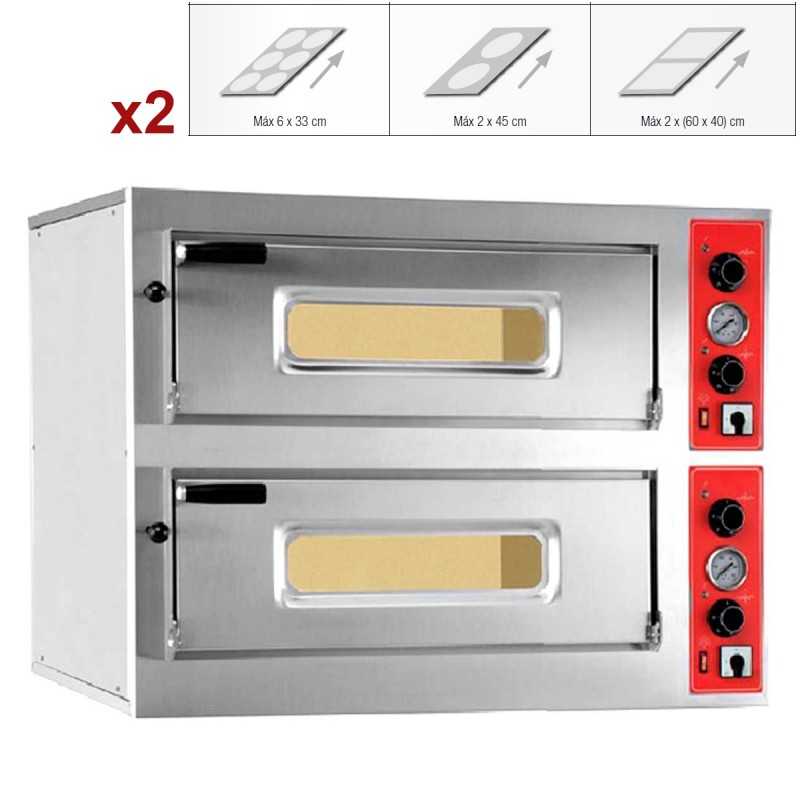 Horno de pizza de 2 cámaras RMENTRY12