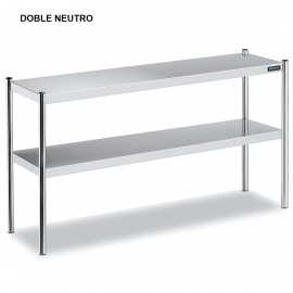 Estante de sobremesa doble NEUTRO de 1m-2,8m DIF003010