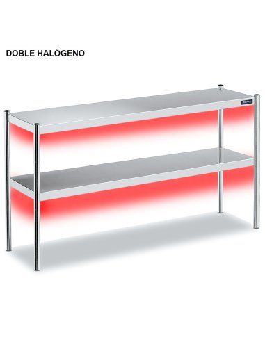 Estante de sobremesa doble Halógeno de 1,2m-2,8m DIFCH4000