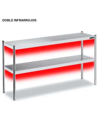 Estante de sobremesa doble Infrarrojos de 1,2m-2,8m DIFCC4000