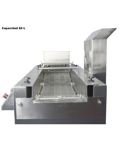 Freidora continua 60L Eléctrica IPFEC60 filtrado de aceite