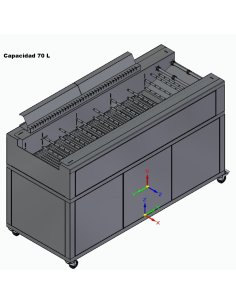 Freidora continua 70L Electrica IPFEC70 2