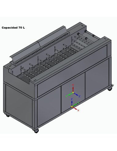 Freidora continua 70L Electrica IPFEC70