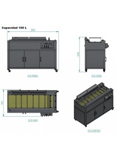 Freidora continua 100L Electrica IPFEC100 2