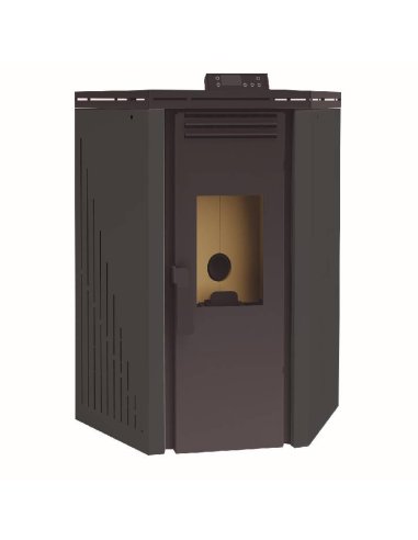 Estufa pellets esquina Recta 9,5 kW FMBP-101 R Negro
