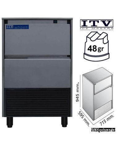 Maquina de Hielo ITV SUPERSTAR-NG80 cubito 48g