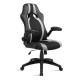 Silla de gamer tapizada CZGT gris perfil