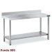 Mesa inox Mural Fondo 900 con estante DIFM190060 