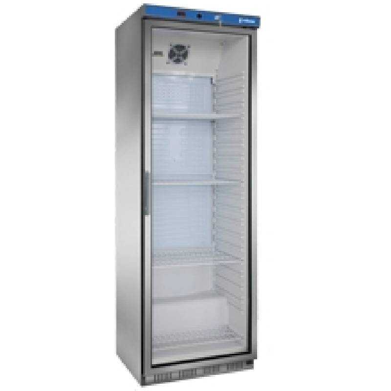 Armario frigorifico inox puerta cristal 460L EDAPS-451-I-C 