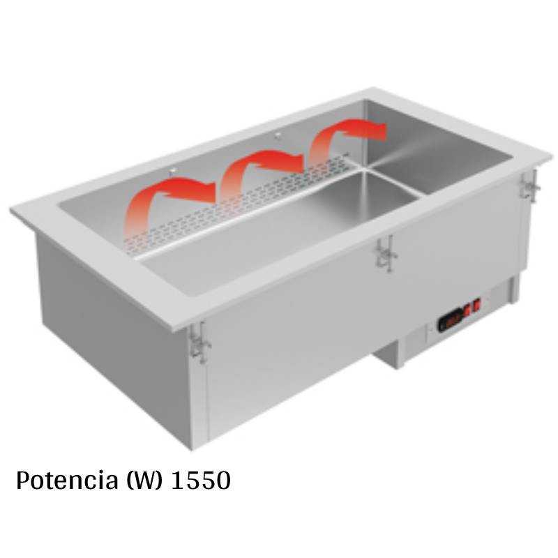 Cuba para baño maría 1550W EDCBMS-311