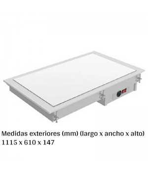 PLACA VITROCERAMICA BLA 3GN EDDV-311-S-W