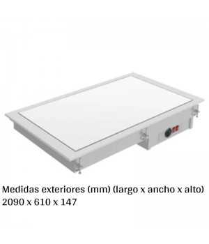 PLACA VITROCERAMICA BLA 6GN EDDV-611-S-W