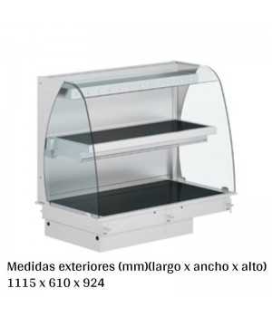 Vitrina expositora caliente cerrada 3GN EDVCM-PV-EC-311