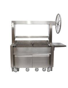 Parrilla de carbón profesional automática argentina en acero inoxidable KMPVG-10