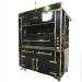 Asador de pollos al carbón de  8+4 astas carcasa cuadrada inox APCVG60