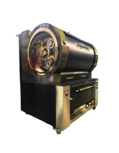 Asador de pollos al carbón de 8+4 astas carcasa capota inox APCPVG60