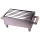 Mini parrilla portátil de carbón VulcanoGres 15x25cm inox MPVG-20