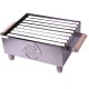 Mini parrilla portátil de carbón VulcanoGres 15x25cm inox MPVG-20