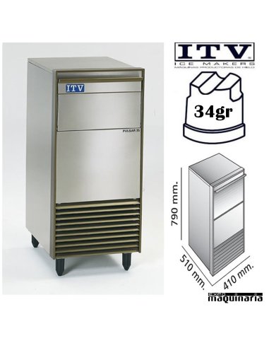 Maquina de Hielo ITV PULSAR35 cubito 34g