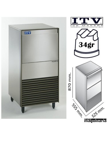 Maquina de Hielo ITV PULSAR45 cubito 34g