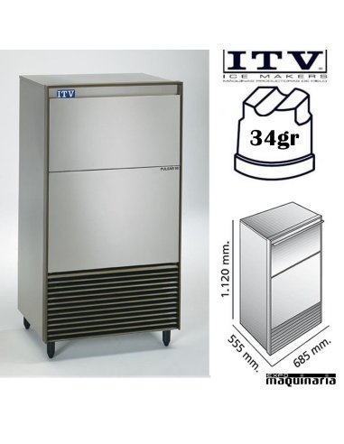 Maquina de Hielo ITV PULSAR85 cubito 34g