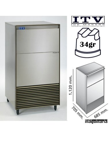 Maquina de Hielo ITV PULSAR145 cubito 34g