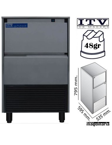 Maquina de Hielo ITV SUPERSTAR-NG60 cubito 48g