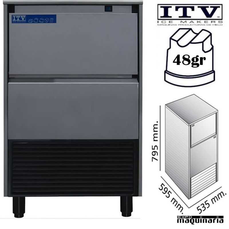 Maquina de Hielo ITV SUPERSTAR-NG60 cubito 48g