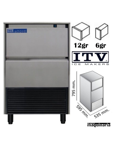 Maquina Hielo ITV SPIKA NG50 cubito 6 o 12 g