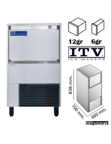 Maquina Hielo ITV SPIKA NG70 cubito 6 o 12g