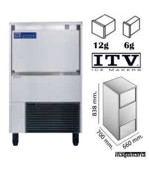 Maquina Hielo ITV SPIKA NG100 cubito 6 o 12 g