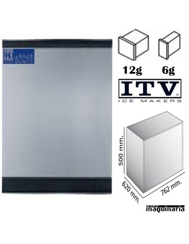 Fabricador de Hielo ITV SPIKA MS220 cubito 6 o 12 g