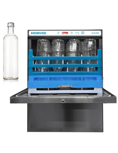Lavabotellas industrial para 16 botellas vidrio IBER-BOT60