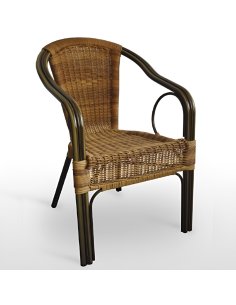 Sillón ratan aluminio FABAHAMAS