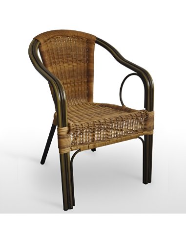 Sillón ratan aluminio FABAHAMAS