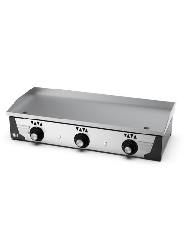 Plancha a gas industrial de acero rectificado HRPLC10100RT