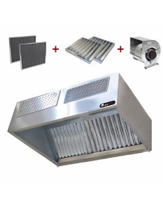 Campana extractora Industrial Recta con filtro carbono IBERCPA-RBCR