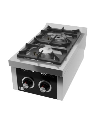 Cocina industrial de sobremesa 2 fuegos HRC2F750S