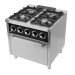 Cocina industrial de 4 fuegos HRC4F750H con horno