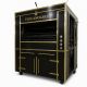 Asador de pollos al carbón de 6 astas carcasa cuadrada inox APCVG30