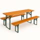 Mesa plegable con bancos de catering CLASSIC - mesa